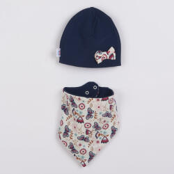 NEW BABY Baba sapka és babasál New Baby Missy kék - babamamakozpont