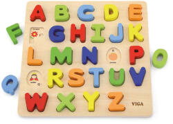 Viga Toys Fa betűs fa kirakó Viga