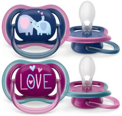 Philips Baba cumi Ultra air Avent + 18 hónap - 2 darab lány elefánt - babamamakozpont
