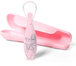 Babyono Szilikon kanál tapadókoronggal Baby Ono rózsaszín