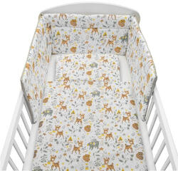 New Baby 3-részes ágyneműhuzat New Baby 100/135 cm őzike szürke - babamamakozpont