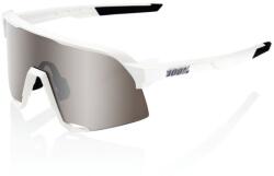  Ochelari 100% S3, matte white/HiPER Silver Mirror