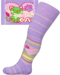 NEW BABY Pamut harisnyanadrág New Baby ABS-el lila my cat - babamamakozpont