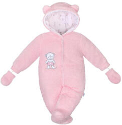 NEW BABY Téli kezeslábas New Baby Nice Bear rószaszín - babamamakozpont