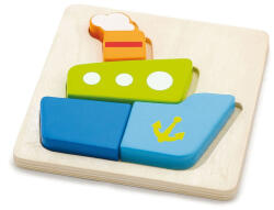 Viga Toys Fa képes kirakó puzzle Viga hajó