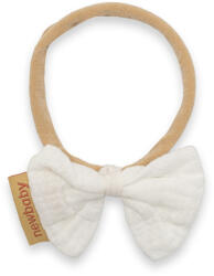 NEW BABY Puha muszlinból készült fejpánt csecsemőknek New Baby white - babamamakozpont