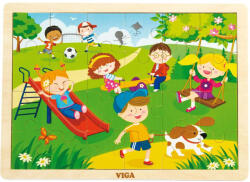 Viga Toys Gyermek fa kirakó puzzle Viga Tavasz