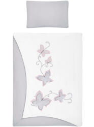 Belisima 5-részes ágyneműhuzat Belisima Butterfly 90/120 szürke - babamamakozpont
