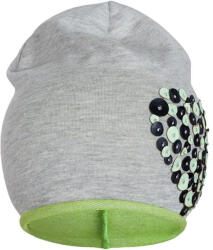 NEW BABY Tavaszi sapka New Baby Szívecske szürke - zöld - babamamakozpont