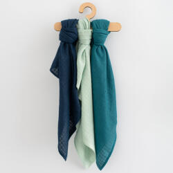 New Baby Pamut színes pelenka New Baby 70x80 cm 3 db FIÚ - babamamakozpont