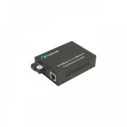 Transcom Mediaconvertor 10/100M 1550/1310nm WDM, Type B Singlemode 40km, conector SC - TRANSCOM, TS-100-BD-40B (TS-100-BD-40B)