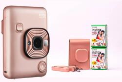 Fujifilm Instax Mini LiPlay Blush Gold + Case Pink Bundle Digitális fényképezőgép