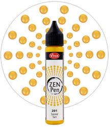 Viva Decor Zen Pen pöttyöző festéktoll, 28 ml - napsárga