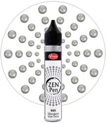 Viva Decor Zen Pen pöttyöző festéktoll, 28 ml - ezüst