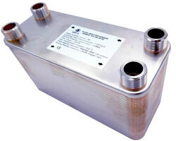  Lemezes hőcserélő 120 lemezes 4000kW 2 külső csatlakozással Ba-115-120 (BA-115-120_lemezes_hocserelo)