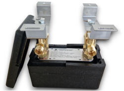 5202307100820 Lemezes hőcserélő szigeteléssel 40 lemez 85kW 4x3/4 külső csatlakozással, tartószerkezettel és szigeteléssel Ba-12-40 (BA-12-40_KOMPLETT_SZETT)