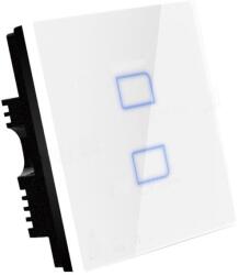 BROADLINK Okos villanykapcsoló, érintő kapcsoló, okostelefonról vezérelhető kapcsolás. 2 körös villanykapcsoló (TC2_OKOS_OTTHON_VILLANYKAPCSOLO)