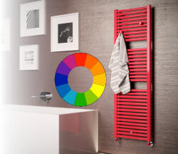Cordivari Színes radiátor - Cordivari Claudia Elite 450x1195 piros design törölközőszárító (COR_CLAUDIA_450x1195_RADIATOR)