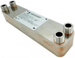  Lemezes hőcserélő 30 lemezes 330kW 4x1 1/4 külső csatlakozással (BA-60-30_lemezes_hocserelo)