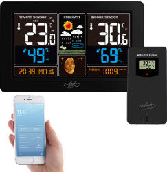 Perla Okos időjárás állomás kültéri érzékelővel, XL színes kijelzővel (IDOJARAS_ALL_OKOS_87)