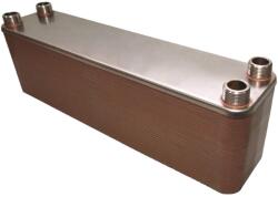  Lemezes hőcserélő 100 lemezes 526 mm hosszú 1100kW 4x1 1/2 külső csatlakozással (BA-60-100_lemezes_hocserelo)