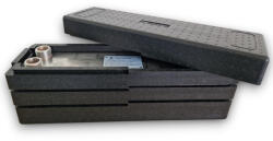  Lemezes hőcserélő szigeteléssel 80 lemezes hőcserélő 880kW 4x1 1/2 csatlakozással fedlap pár és emelőlap (BA-60-80_SZETT)