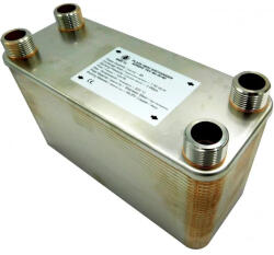  Lemezes hőcserélő 60 lemezes 330kW 4x1 1/4 külső csatlakozással (BA-27-60_lemezes_hocserelo)