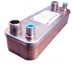 LEDNET Gáz-folyadék hőcserélő Freon hőcserélő 34 lemezes Ba-26-34-F hűtőközegekhez 0, 88m2 (HOCSERELO_BA-26-34-F)