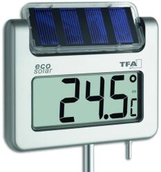 NEW ENERGY Napelemes kerti hőmérő kültéri kivitel, nagyméretű digitális kijelző (NAPELEMES_HOMERO_DIGITALIS)