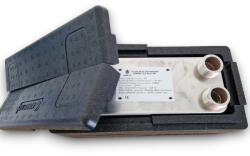  Lemezes hőcserélő szigeteléssel 30 lemezes hőcserélő 175kW 4x1 1/4 külső csatlakozással fedlap pár (BA-27-30_SZETT)