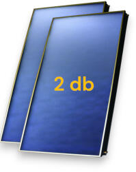 SID Solar Napkollektor nagyméretű rézcsöves síkkollektor 9, 5 cm vastag 2 darabos szett fekete alumínium keret, kék szelektív bevonat, 9 év garanciával, jó ár! (NAPKOLLEKTOR_SID_V_95BLUE1_2_DB)