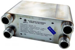  Lemezes hőcserélő 70 lemezes 1" csatlakozás 220 kW maximális teljesítmény (BA-16-70_lemezes_hocserelo)