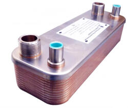 LEDNET Gáz-folyadék hőcserélő Freon hőcserélő 20 lemezes Ba-26-20-F hűtőközegekhez 0, 52m2 (HOCSERELO_BA-26-20-F)