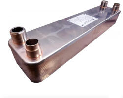 LEDNET Gáz-folyadék hőcserélő Freon hőcserélő 10 lemezes Ba-68-10-F hűtőközegekhez 0, 68m2 (HOCSERELO_Ba-68-10-F)