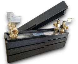 5202307130920 Lemezes hőcserélő 40 lemezes 440kW 4x1 1/4 csatlakozású, tartószerkezettel és szigeteléssel Ba-60-40 (BA-60-40_KOMPLETT_SZETT)