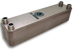  Lemezes hőcserélő 40 lemezes 440kW 4x1 1/4 külső csatlakozással (BA-60-40_lemezes_hocserelo)