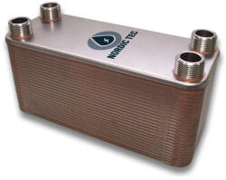  Lemezes hőcserélő 100 lemezes 3400kW 2 külső csatlakozással Ba-115-100 (BA-115-100_lemezes_hocserelo)