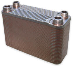 LUPI Lemezes hőcserélő 50 lemez 90 kW 2x3/4" és 2x1/2" külső csatlakozással (HOCSERELO-50-LEMEZ)