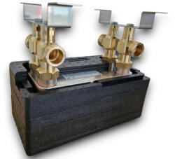 5202307121217 Lemezes hőcserélő 20 lemezes 125kW 1" külső csatlakozású, tartószerkezettel és szigeteléssel Ba-32-20 (BA-32-20_KOMPLETT_SZETT)
