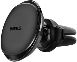 Baseus Magnetic szellőzőrácsra rögzíthető autós telefontartó, fekete