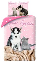 Halantex Kutyás-cicás Ágyneműhuzat Szett - Happier Together (HAX600878)