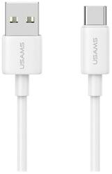 USAMS SJ708USB02 1m USB/Type-C 18W fehér adat- és töltőkábel (SJ708USB02)