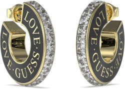 Guess Bájos aranyozott fülbevaló cirkónium kövekkel Love Guess JUBE04083JWYGBKT/U