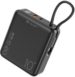 Tracer Scout, 10000 mAh, 22.5 W QC, 20 W PD, 15 W MagSafe, USB-C, USB-A, Fekete, Powerbank (TRABAT47643)