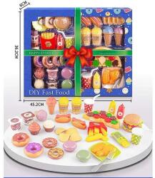 Man Yuk Toys 4 az 1-ben étel játékszett, 39 db-os (LY8652) - jateknet