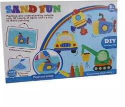 Man Yuk Toys Homokfestő készlet - Közlekedés (0021B-5-B) - jateknet