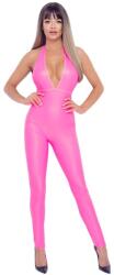 Cottelli Collection jumpsuit, wetlook, poliuretán bevonatú, rózsaszín, S (8762)