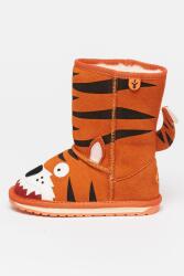 Emu Emu, Tiger mintás nyersbőr csizma, Mandarinszín, 35 EU (K10686-DEEP-ORANGE-3)