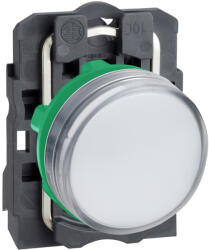 Schneider Electric Harmony XB5 - XB5AVCUST03 - komplett műanyag LED jelzőlámpa, Ø22, 24VAC/DC, fehér (XB5AVCUST03)