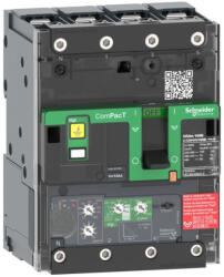Schneider Electric ComPacT NSXm (2021) - C11N44V025B - Megszakító (50 kA 415 VAC) , 4P 4d, 25 A beállítás Micrologic 4.1 kioldóegység, sarukkal és síncsatlakozókkal (C11N44V025B)